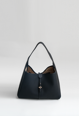 Never Late Hobo Bag Black Combi Sand