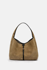 Never Late Hobo Bag Sand Combi Black