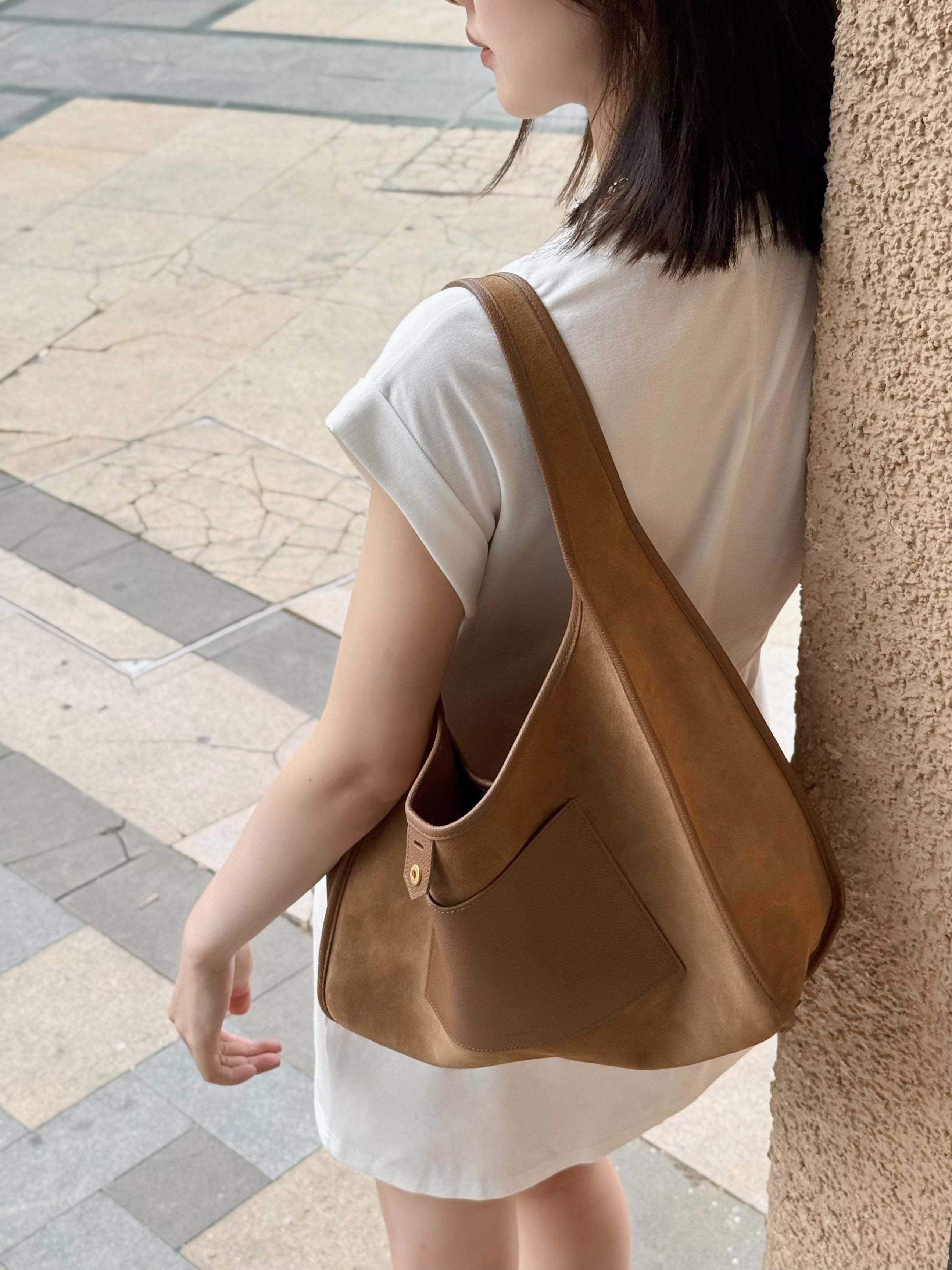 Never Late Hobo Bag Brown Combi