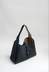Never Late Hobo Bag Black  Combi Sand