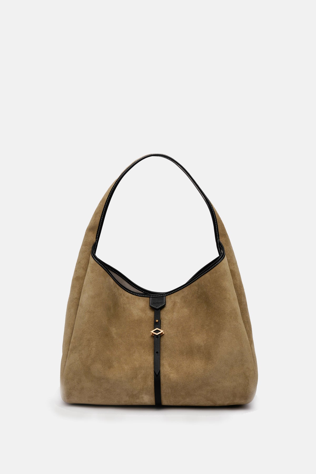 Never Late Hobo Bag Sand Combi Black