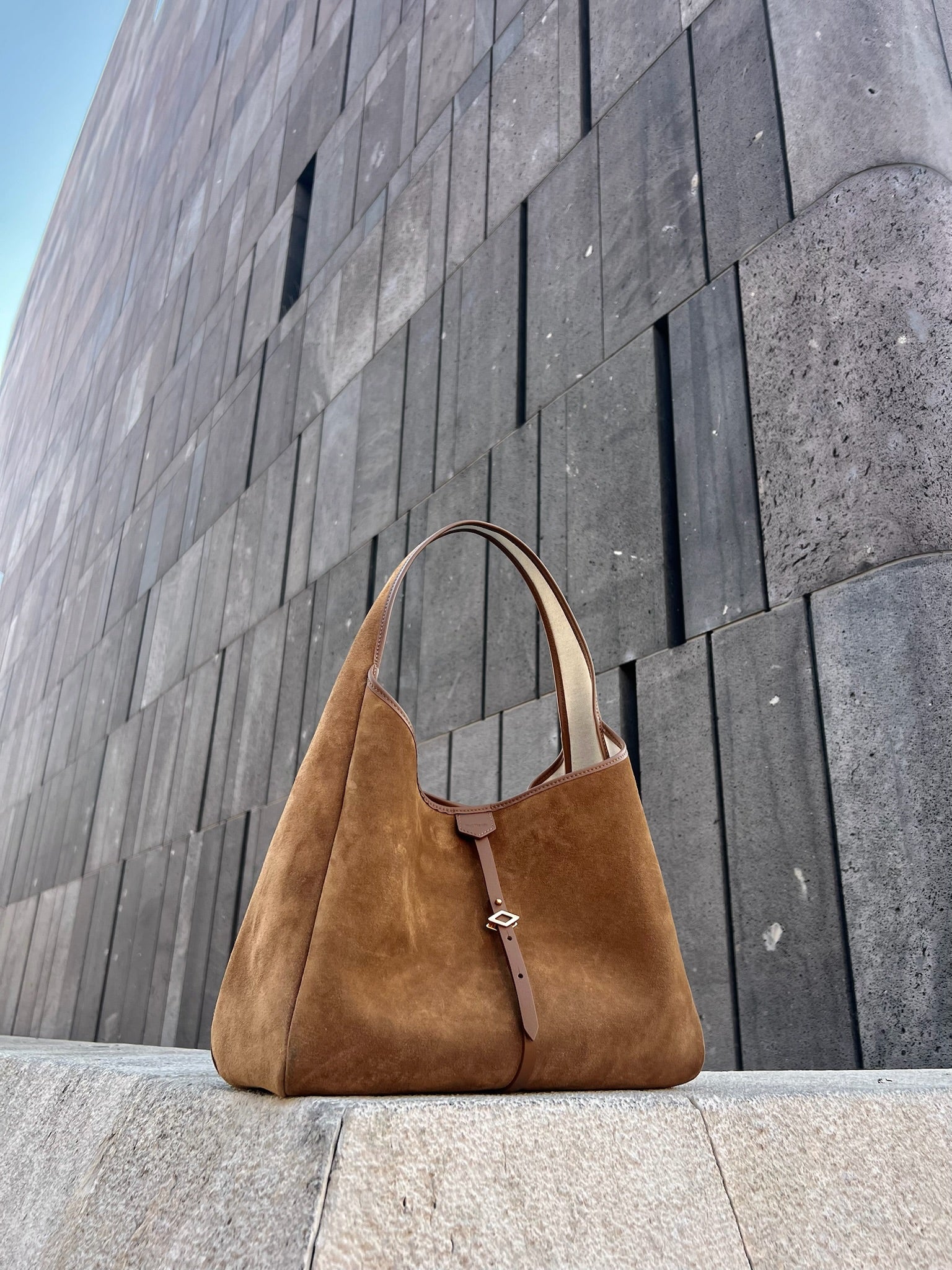 Never Late Hobo Bag  Light Brown Combi